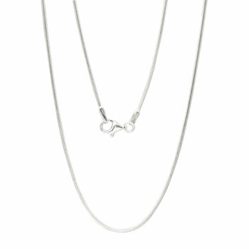 STERLING SILVER FINE SNAKE CHAIN TD025 WHITE BACKGROUND