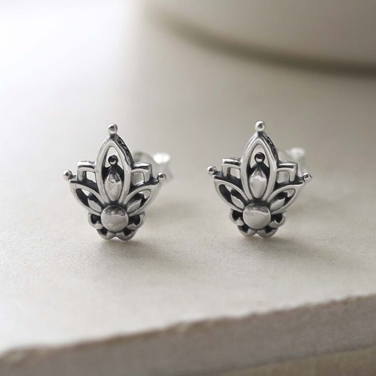 Sterling Silver on ceramic background