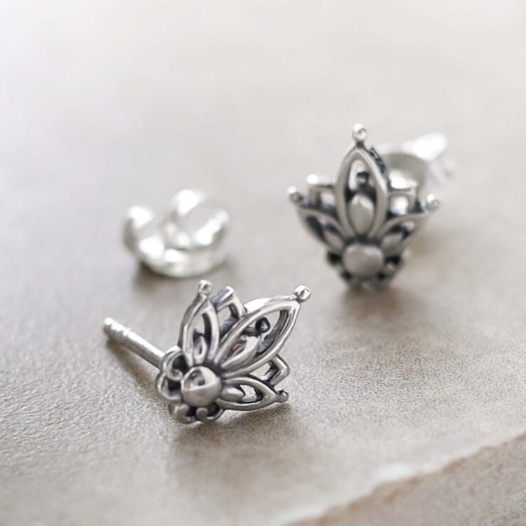 Sterling Silver on ceramic background
