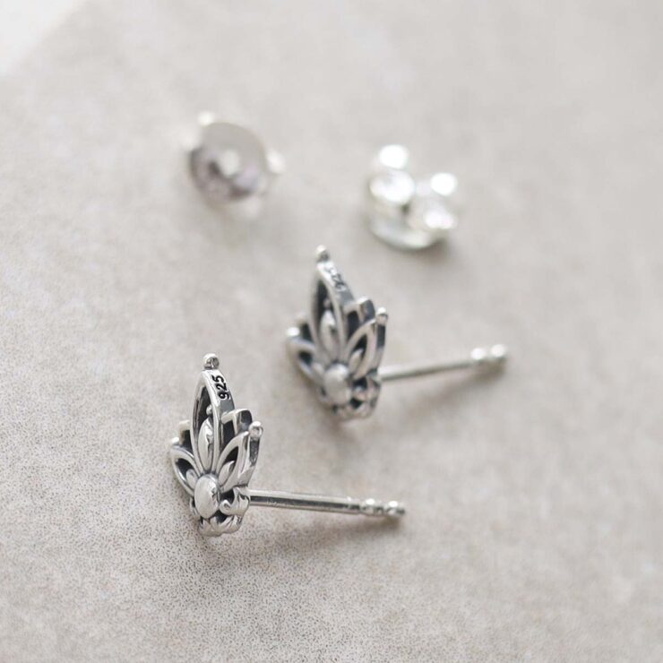 Sterling Silver on ceramic background