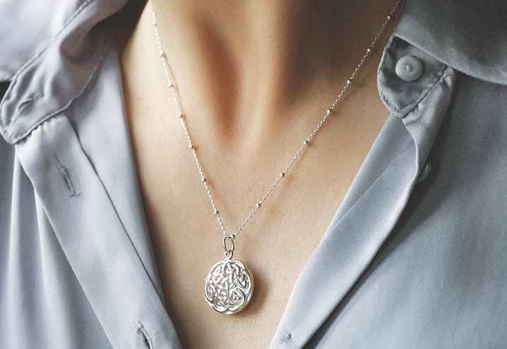 Sterling Silver Celtic Knot Necklace – CelticJewellery