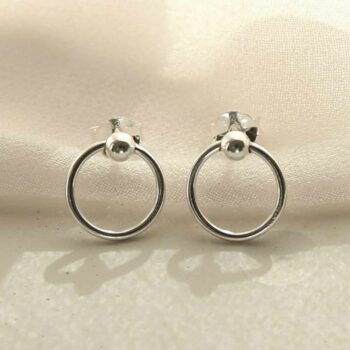 ME510 STERLING SILVER CIRCLE STUDS 3