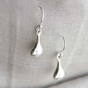Sterling Silver Mini Pear Drop Earrings