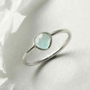 MJ755R BT STERLING SILVER BLUE TOPAZ RING 3