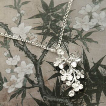 MB213P STERLING SILVER FORGET ME NOT BLOOM NECKLACE 2