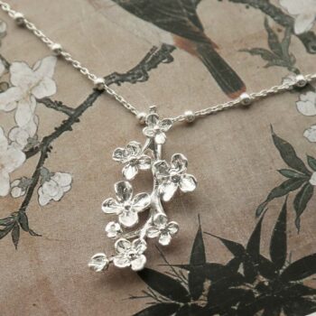 MB213P STERLING SILVER FORGET ME NOT BLOOM NECKLACE 4