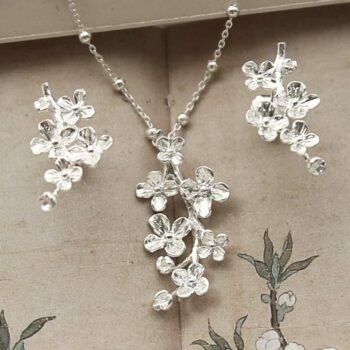MB213 STERLING SILVER FORGET ME NOT BLOOM SET