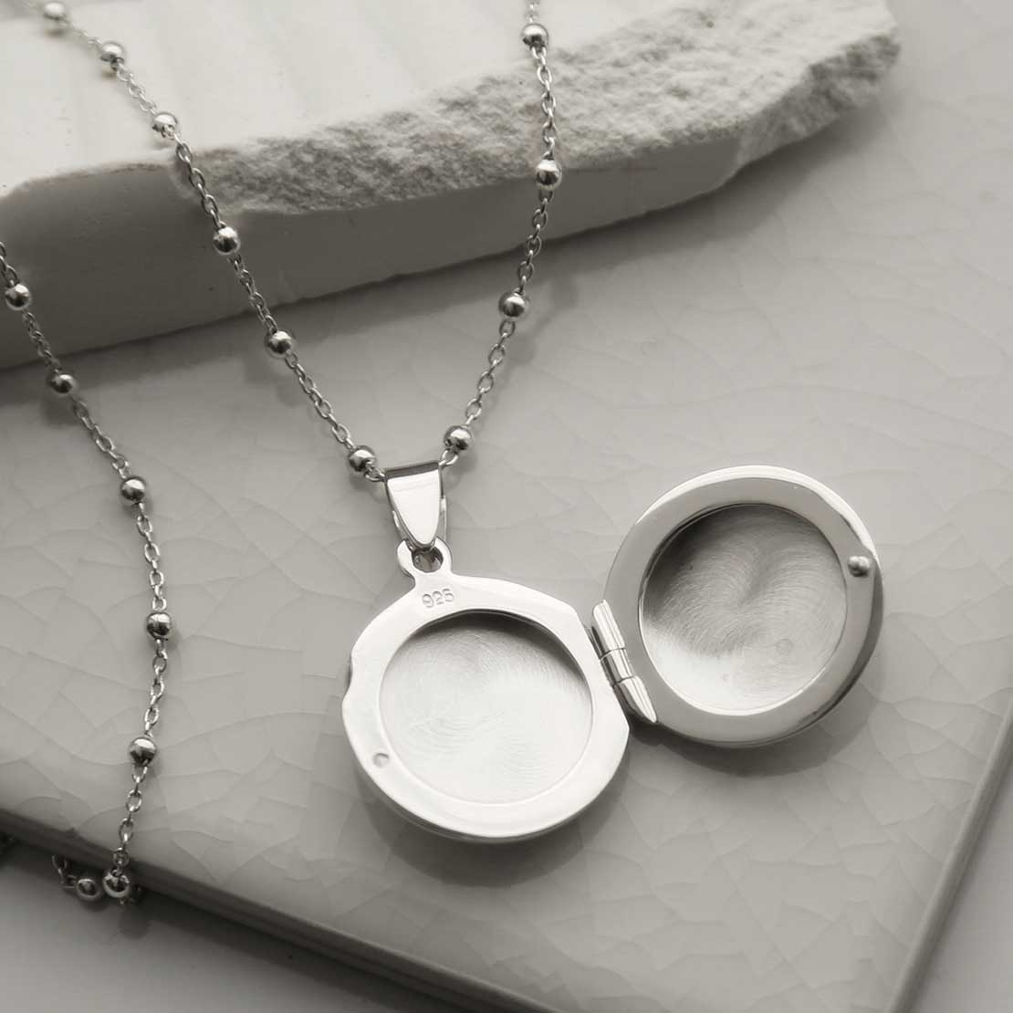 Sterling Silver Round Locket | Affordable Silver Jewellery - Martha Jackson