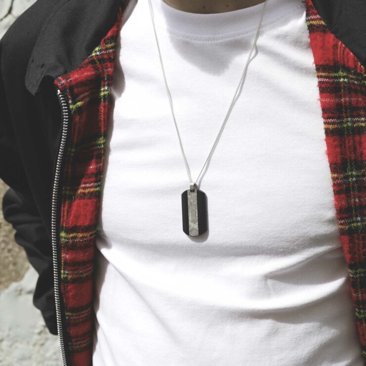 Mens Iced Out Dog Tag Black Pendant Necklace Rock Punk Style In Black And  Gold Stainless Steel Geometric Collar Jewelry Perfect Gift For Him From  Jaylenbrown, $11.24 | DHgate.Com