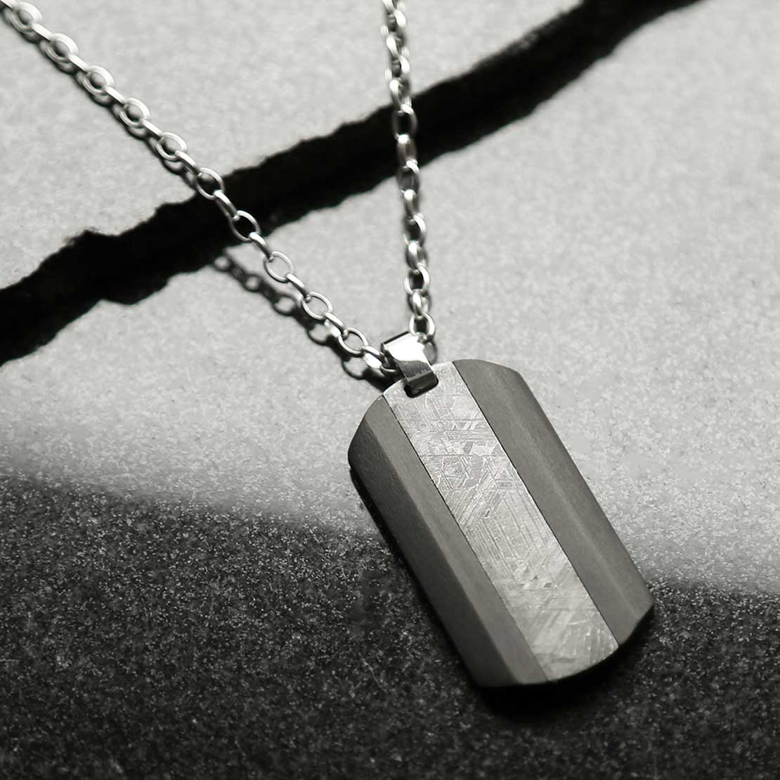 The Meteorite Necklace - Cross Jewelers