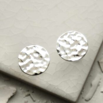 MS1222S STERLING SILVER DISC STUDS 2