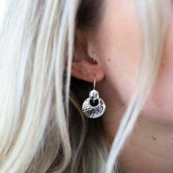 MS1228S STERLING SILVER ECLIPSE EARRINGS MODEL