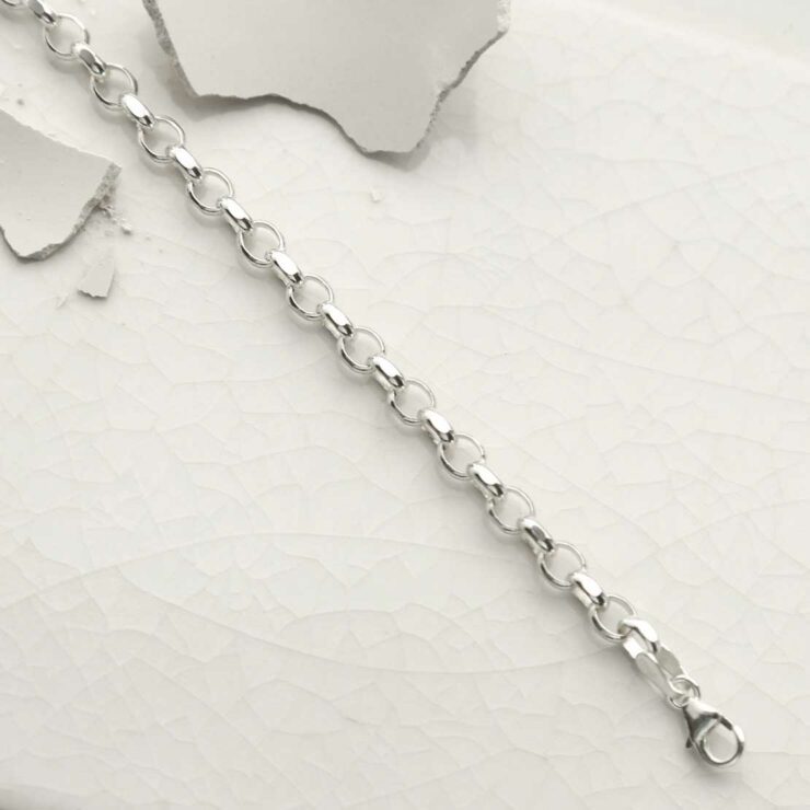 Plain Platinum Bracelet for Men JL PTB 1169