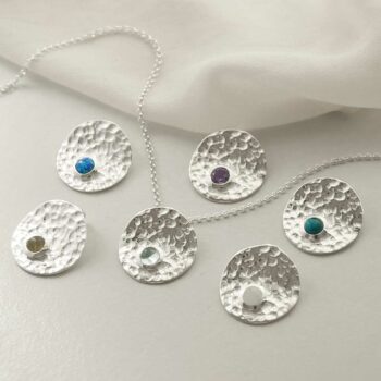 MZB116P STERLING SILVER SHIMMERING NECKLACE GROUP