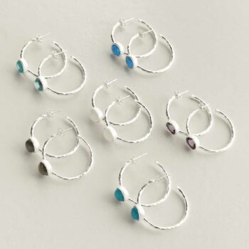 MZB127 STERLING SILVER HOOP STUDS GROUP 1