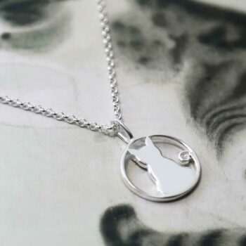 MD368 STERLING SILVER CAT NECKLACE 3