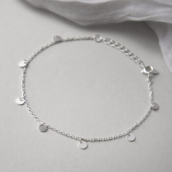 ML919B STERLING SILVER COIN CHARM BRACELET 1