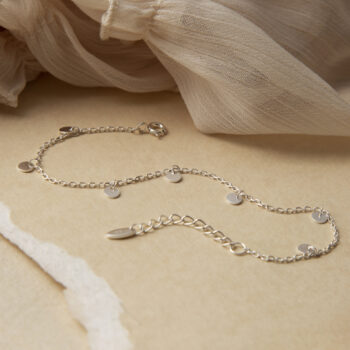 ML919B STERLING SILVER COIN CHARM BRACELET 2