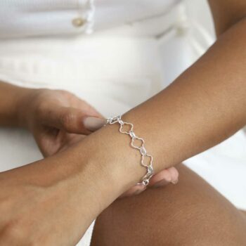 Sterling Silver Clover Bracelet Affordable Jewellery Martha