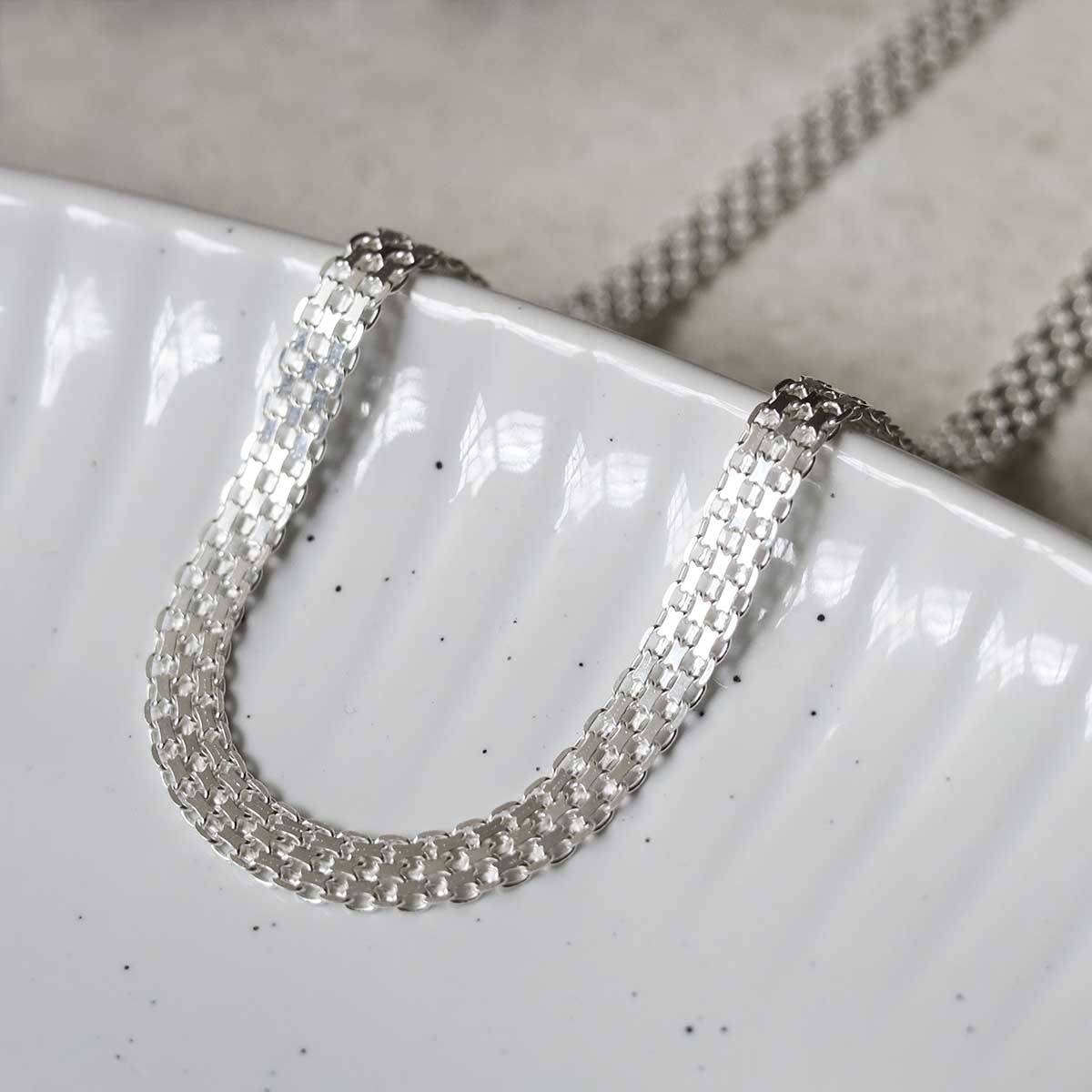 【STONEHENgE】Silver Material Silver Necklace SC24B22E Silver necklace wholesale jewellery B2B eshop | All4silver