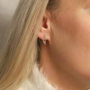 Hermes Stud Earrings On Model