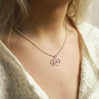 ML814 Sterling Silver Large Third Eye Chakra Pendant Necklace Model