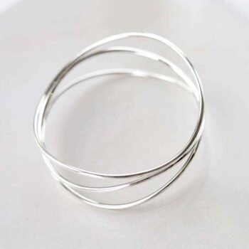 MP01 STERLING SILVER WIRE BANGLE 2