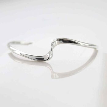 MR1114 STERLING SILVER TWISTED CUFF BANGLE 1