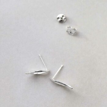 ML798 Sterling Silver Hermes Stud Earrings 3