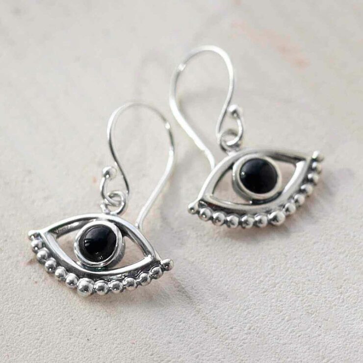 POPLYKE Evil Eye Orecchini Pendenti In Argento 925 Con Shamrock E Zirconia – Regalo Per Donna