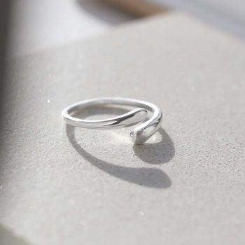 Sterling Silver Medium Adjustable Flow Ring | Martha Jackson