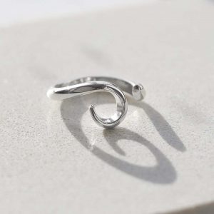 ML822 STERLING SILVER ADJUSTABLE SPIRAL RING 4