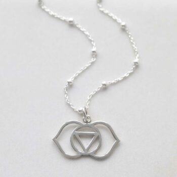 ML814 Sterling Silver Large Third Eye Chakra Pendant Necklace 3 copy