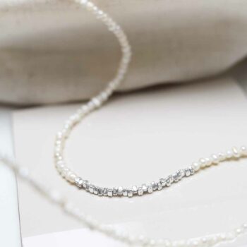 MK816 Sterling Silver Beach Pearl Necklace 2
