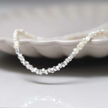 MK816 Sterling Silver Beach Pearl Necklace 3