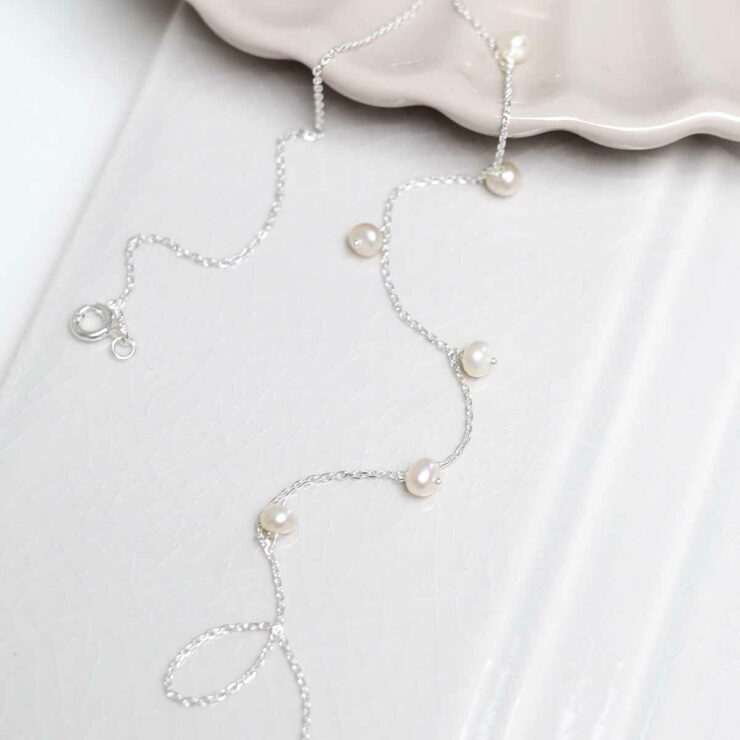 Sterling Silver String of Pearls Necklace - Affordable Jewellery ...