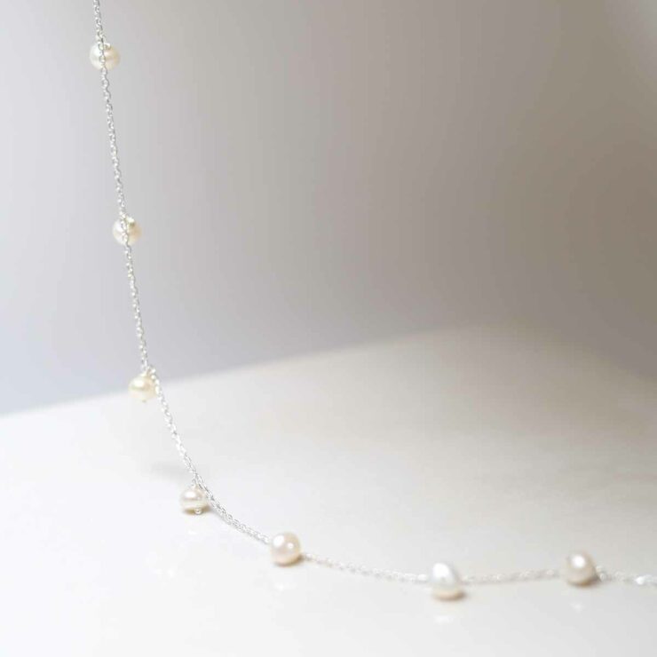 Sterling Silver String of Pearls Necklace - Affordable Jewellery ...