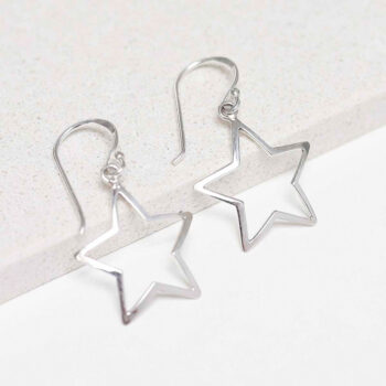 ME531 Sterling Silver Bright Star Earrings 2