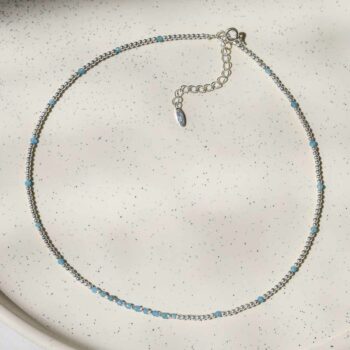 ML841 Apatite Gemstone Beaded Necklace 2