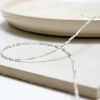 ML842 Sunrise Mixed Gemstone Beaded Necklace 1