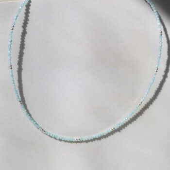 ML846P Amazonite Gemstone Beaded Necklace 4