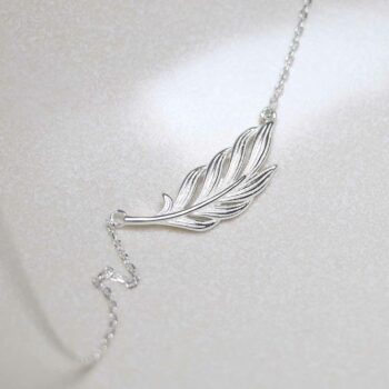 Sterling Silver Fern Feather Necklace | Affordable Jewellery