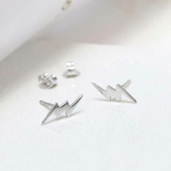ML858 Sterling Silver Zeus Studs 2