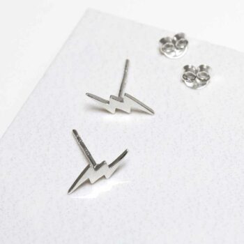 ML858 Sterling Silver Zeus Studs 4