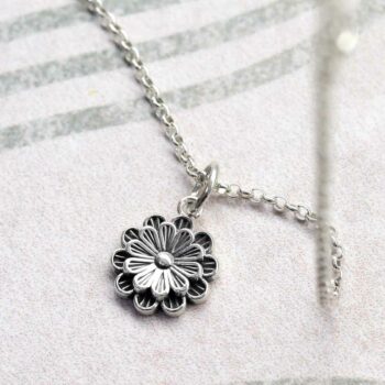 ML994P Sterling Silver Pretty Petals Necklace 4