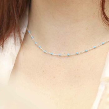Sterling Silver Turquoise Necklace | Martha Jackson