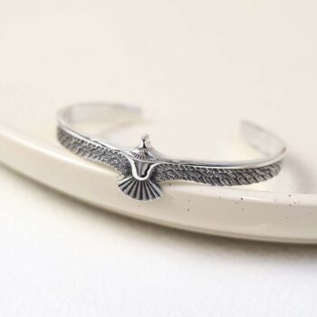 MZB146 Sterling Silver Freedom Bangle 1