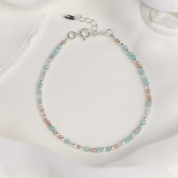 ML842B Sunrise Mixed Gemstone Beaded Bracelet 2