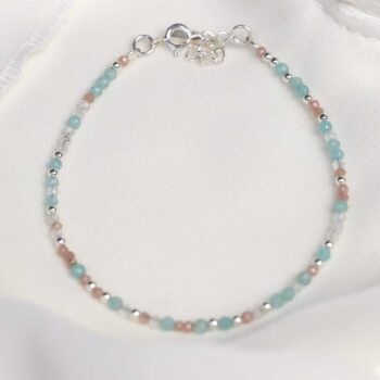 ML842B Sunrise Mixed Gemstone Beaded Bracelet 3
