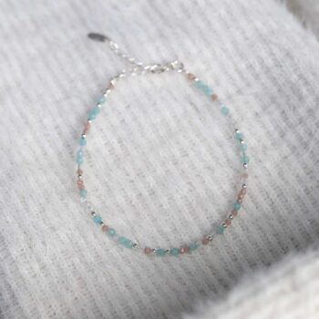 ML842B Sunrise Mixed Gemstone Beaded Bracelet 4